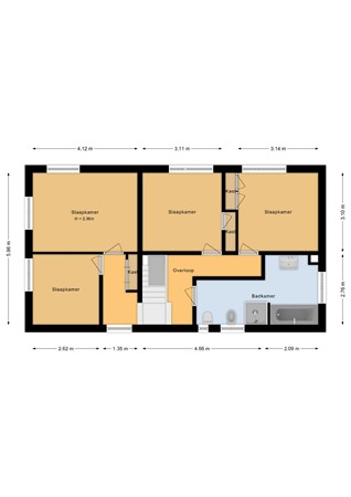 Floorplan - Ophelialaan 62, 1431 HJ Aalsmeer